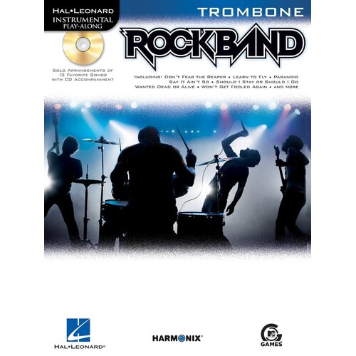 Rock Band Play Along Trombone Book/CD (Softcover Book/CD)