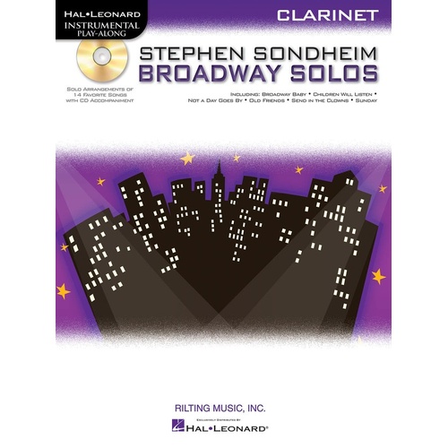Stephen Sondheim Broadway Solos Book/CD Clarinet (Softcover Book/CD)