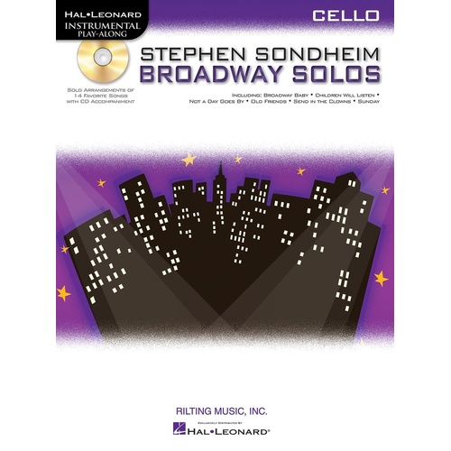 Stephen Sondheim Broadway Solos Book/CD Cello (Softcover Book/CD)