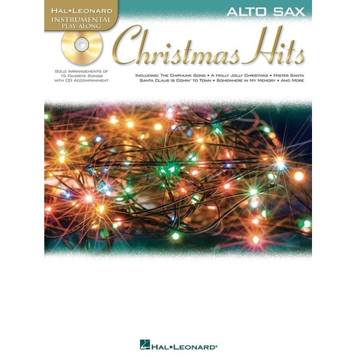 Christmas Hits for Alto Saxophone Book/CD