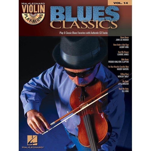 Blues Classics Violin Play Along Book/CD V14 (Softcover Book/CD)