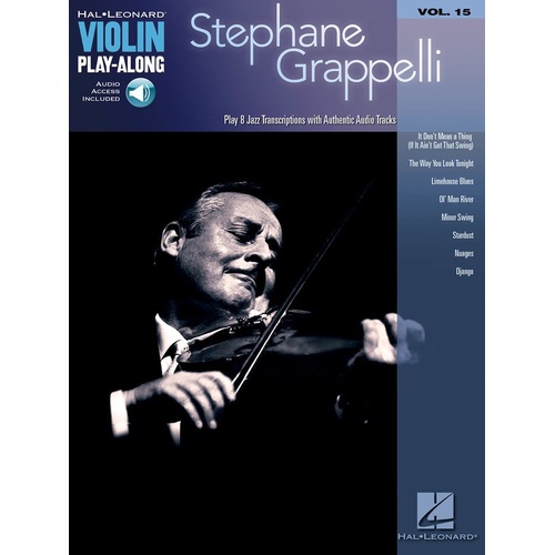 Stephane Grappelli Violin Play Along Book/CD V15 (Softcover Book/CD)