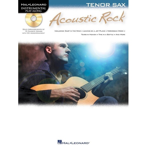 Acoustic Rock BK/CD Tenor Saxophone with Play-Along CD