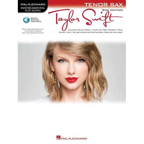 Taylor Swift Tenor Saxophone Play-Along 2nd Edition Book with Online Tracks