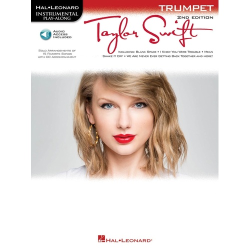 Taylor Swift Trumpet Playalong 2nd Ed Book/Online Audio (Softcover Book/Online Audio)