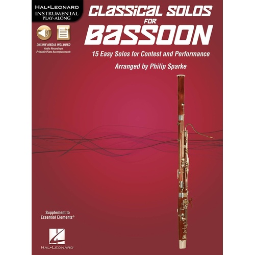 Classical Solos For Bassoon Book/CDrom (Softcover Book/CD)