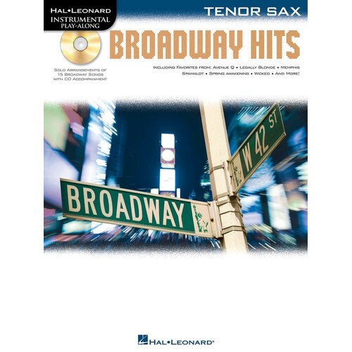 Broadway Hits Book/CD Tenor Saxophone (Softcover Book/CD)