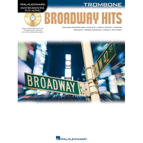 Broadway Hits Book/CD Trombone (Softcover Book/CD)