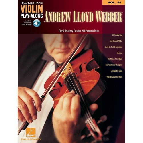 Andrew Lloyd Webber Violin Play-Along Book/CD V21