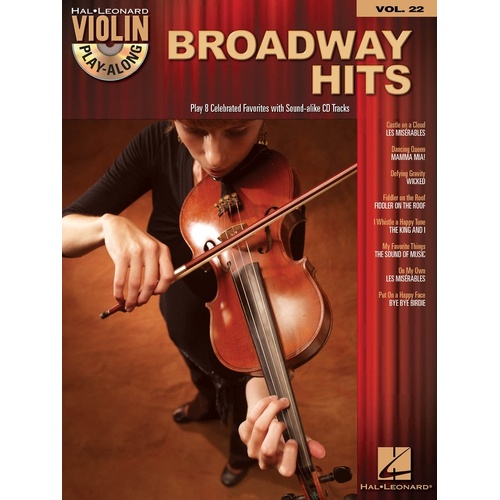 Broadway Hits Violin Play Along Book/CD V22 (Softcover Book/CD)