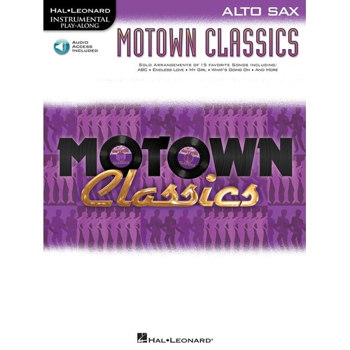Motown Classics for Alto Saxophone Book with Backing Tracks