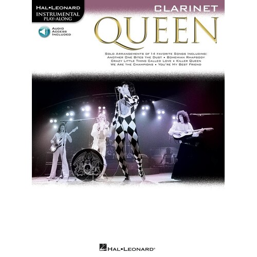 QUEEN FOR CLARINET Book/Online Audio