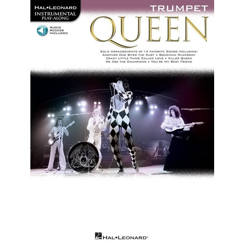 QUEEN FOR TRUMPET Book/Online Audio