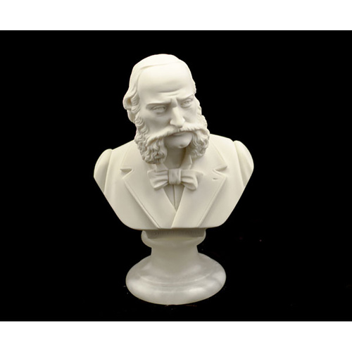 15cm Crush Marble Offenbach Bust by Cav. Arnaldo Giannelli