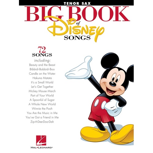 Big Book Of Disney Songs Tenor Saxophone 
