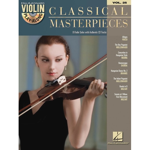 Classical Masterpieces Violin Play Along Book/CD V (Softcover Book/CD)