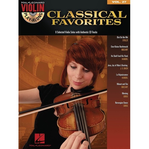 Classical Favorites Violin Play-Along Book/CD V27