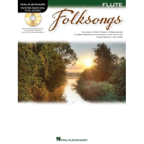 Folksongs for Flute BK/CD by Hal Leonard