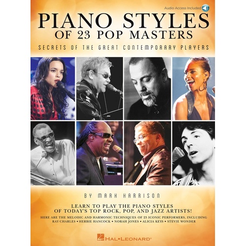 Piano Styles Of 23 Pop Masters Book/CD (Softcover Book/CD)