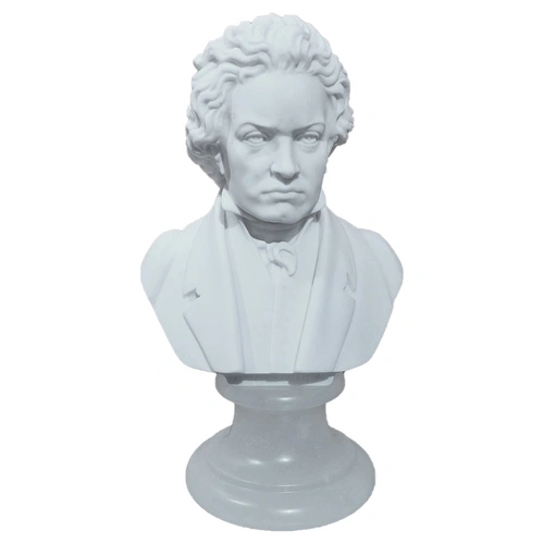 15cm Crushed Marble Beethoven Bust