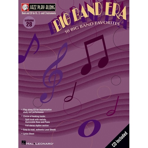 Big Band Era Jazz Play-Along Book/CD V28 for All Instruments