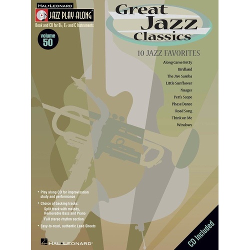 Great Jazz Classics Jazz Play-Along BK/CD V50 for All Instruments