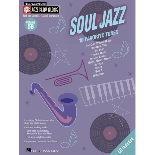 Soul Jazz Jazz Play-Along V59 BK/CD for All Instruments