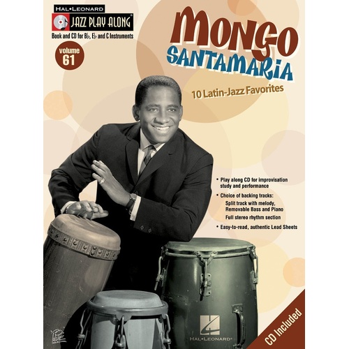 Mongo Santamaria Jazz Play Along Book/CD V61 (Softcover Book/CD)