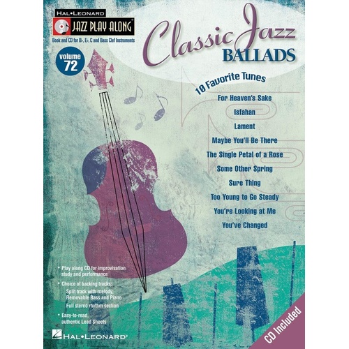 Classic Jazz Ballads Jazz Play-Along Book with CD V72