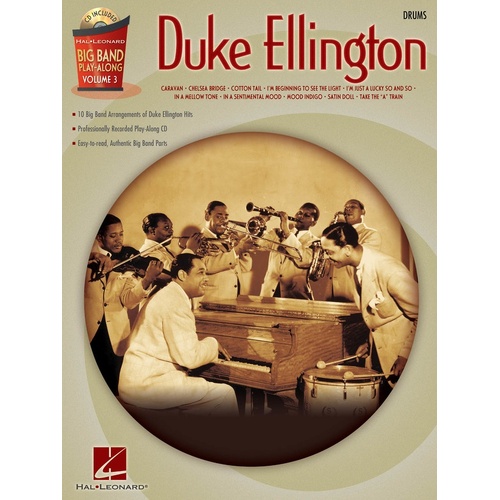Big Band Play Along V3 Duke Ellington Drums (Softcover Book/CD)