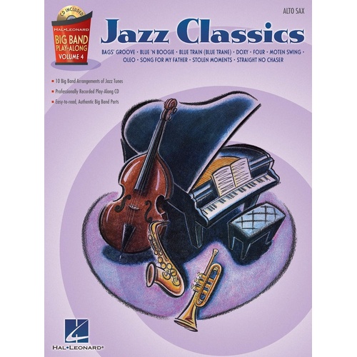 Big Band Play Along V4 Jazz Classics Alto Sax (Softcover Book/CD)