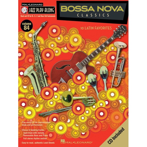 Bossa Nova Classics Jazz Play Along Book/CD V84 (Softcover Book/CD)