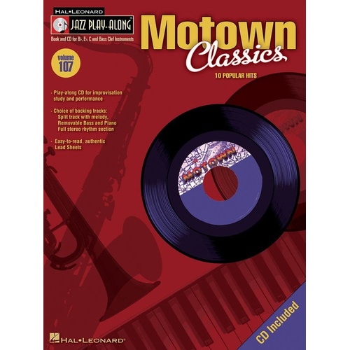 Motown Classics Jazz Play-Along V107 BK/CD for All Instruments