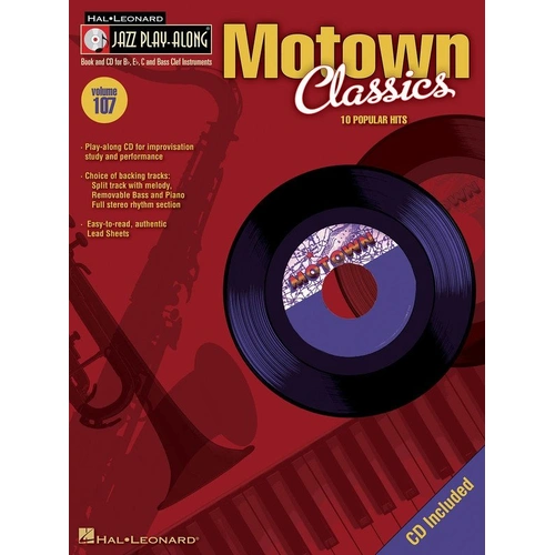 Motown Classics Jazz Play-Along V107 BK/CD for All Instruments