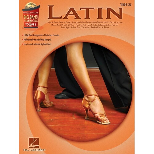 BIG BAND PLAY ALONG V6 LATIN Tenor Saxophone Book/CD