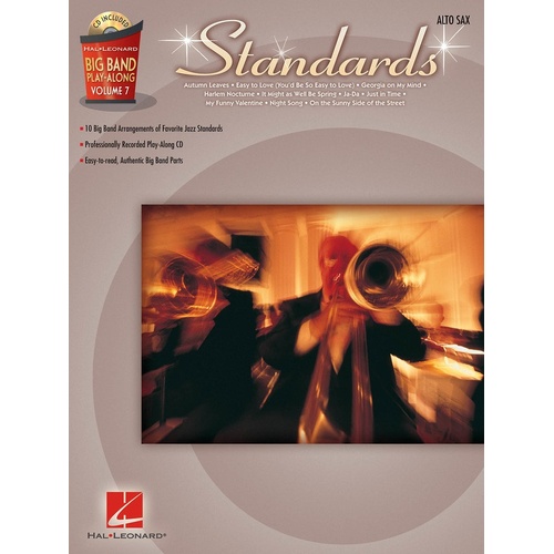 Big Band Play Along V7 Standards Alto Sax Book/CD (Softcover Book/CD)