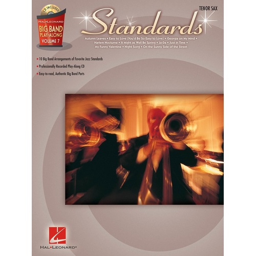 Big Band Play Along V7 Standards Tenor Saxophone Book/CD (Softcover Book/CD)