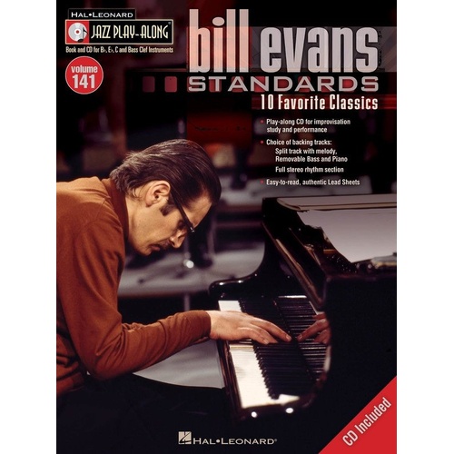 Bill Evans Standards Jazz Play-Along Book with CD V141