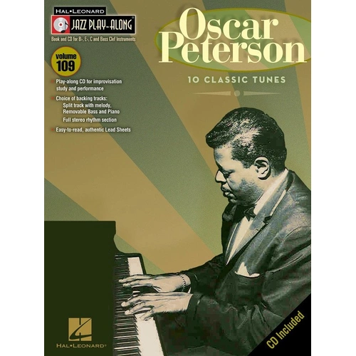 Oscar Peterson Jazz Play-Along Book/CD V109 for All Instruments