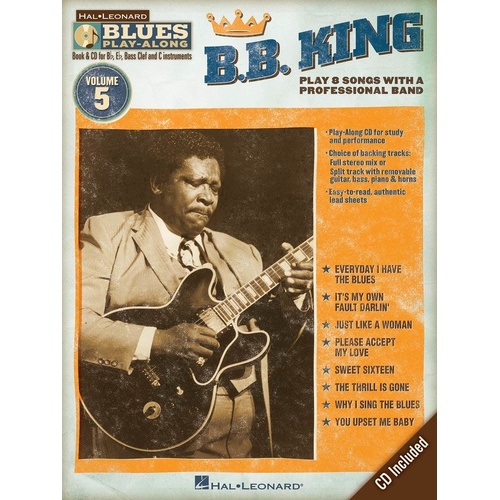B.B. King Blues Play-Along Volume 5 BK/CD - Hal Leonard Series for All Instruments