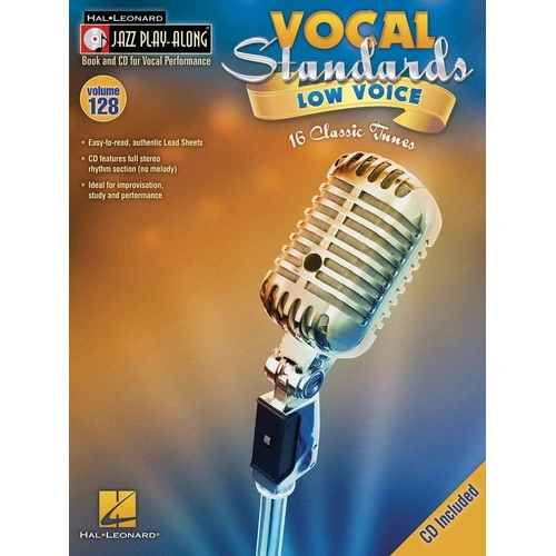Vocal Standards (Low) Jazz Play-Along Book/CD V128