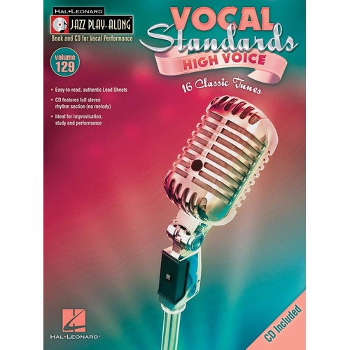 Vocal Standards (High) Jazz Play Along Book/CD V12 (Softcover Book/CD)