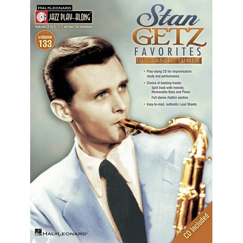 Stan Getz Favorites Jazz Play-Along BK/CD V133 for All Instruments