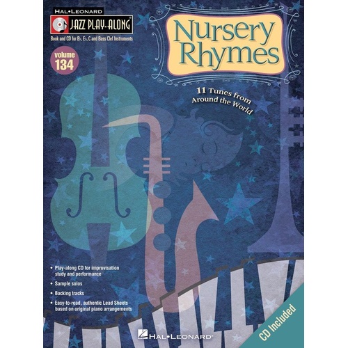 Nursery Rhymes Jazz Play-Along Book/CD V134