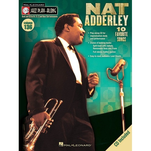 Nat Adderley Jazz Play-Along Book/CD V136 for All Instruments