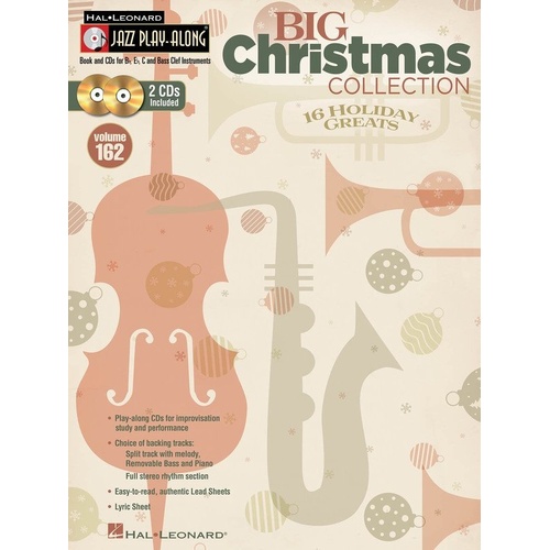 Big Christmas Collection Jazz Play-Along Book with 2 CDs for All Instruments