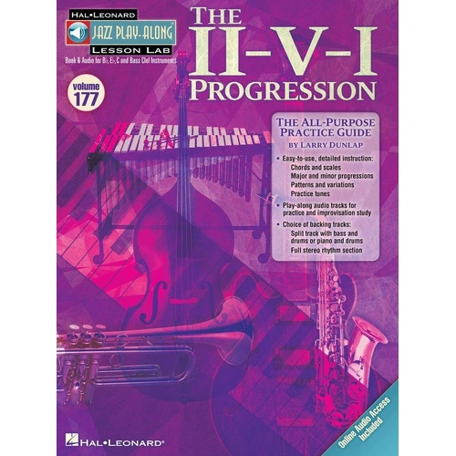 II-V-I Progression Jazz Play-Along V177 BK/OLA by Hal Leonard
