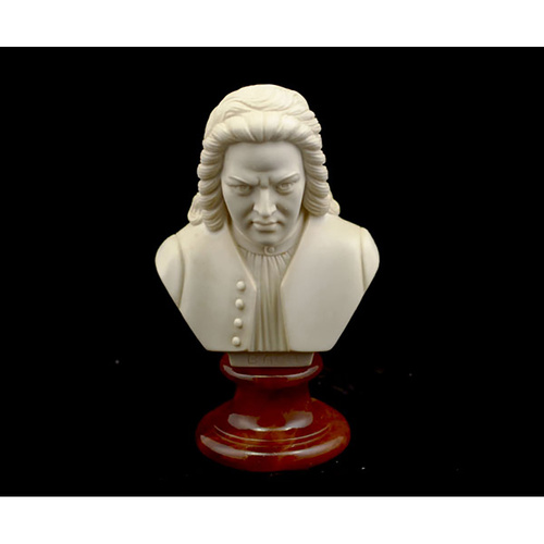 15cm Marble Bust of Composer by Cav. Arnaldo Giannelli, Volterra, Italy