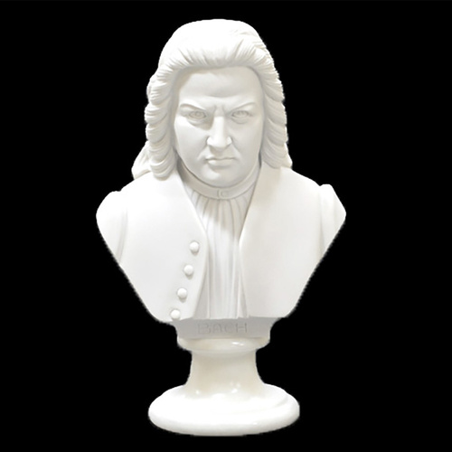 22cm Crushed Marble Composer Bust by Cav. Arnaldo Giannelli