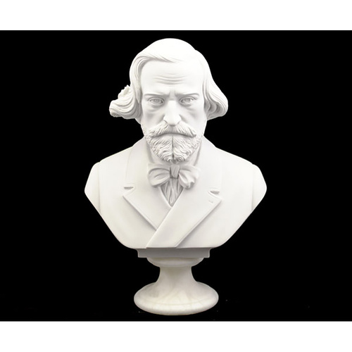 30cm Crushed Marble Verdi Bust